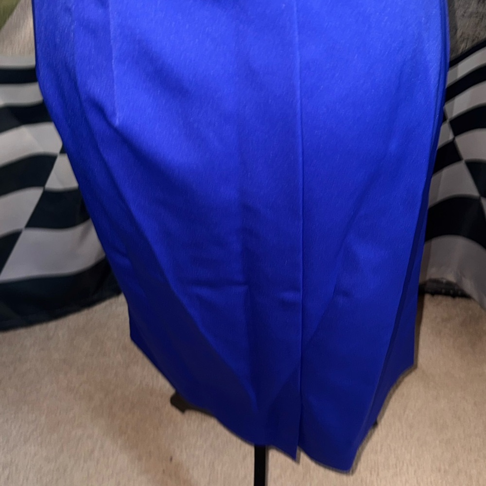 Lane Bryant Blue Pleated Pencil Skirt for Cocktail